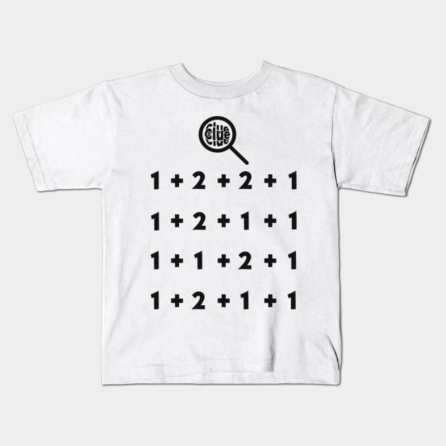 The_Clue_Number Kids T-Shirt by anwara